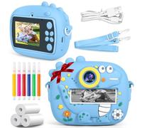 NXPZ Camara Fotos Infantil Instantanea, 2,4 Pulgada Cámara Instantánea Niños, 1080P Cámara de Fotos Infantil con Tarjeta de 32 GB y Papel de Impresión, Regalo para Ninos de 3 a 12 Anos