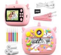 NXPZ Camara Fotos Infantil Instantanea, 2,4 Pulgada Cámara Instantánea Niños, 1080P Cámara de Fotos Infantil con Tarjeta de 32 GB y Papel de Impresión, Regalo para Ninos de 3 a 12 Anos
