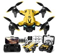 NXPZ Dron Con Cámara 4K HD Para Principiantes, Dron Plegable, Motor Sin Escobillas, Flip 3D, Despegue/Aterrizaje 1 Botón, Modo Headless, Vuelo Waypoint, Regalo Para Niños O Principiantes, 2 Baterías