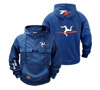 NXTBHDCW Sudadera con Capucha Hombre Gráfica para I.s.l.e of M.a.n T..T Chaqueta Deportiva Media Cremallera Jerséis Ropa Suave Prendas De Vestir Exteriores-SLanSe||x_l