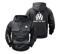 NXTBHDCW Sudadera Deportiva con Capucha Hombre Ropa De Calle para D.R.OI.T AU B.UT Abrigos Media Cremallera Y Bolsillo Abrigo Cómoda Tops Primavera Otoño-SHSe||s