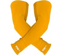 Nxtrnd Air-TEK - Mangas de brazo de fútbol transpirables, mangas de compresión para hombre, se venden por par, Amarillo, Medium