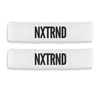 Nxtrnd - Bandas de bíceps para fútbol, Bandas Delgadas para el Sudor, se Venden como un par (Blanco) Talla única
