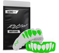 Nxtrnd Rush - Paquete de 2 protectores bucales profesionales para boxeo, Jiu Jitsu, MMA, lucha libre, fútbol, lacrosse y todos los deportes, se adapta a adultos, jóvenes y niños a partir de 11 años (verde)