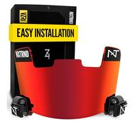 Nxtrnd VZR1 - Visera para Casco de fútbol Americano, tecnología de Lente Plana, para Adultos y niños, Rojo