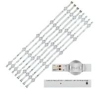 NXVASKEIP Tira de LED for UE49N5000 UE49M5002 UN49J5200 UA49N5300AR UE49J5200AW UE49M5000 UE49M5075 UA49J5200 2015SVS49 UN50J5200AFXZA DD02 Barra de luces(80 PCS For 10 TV)