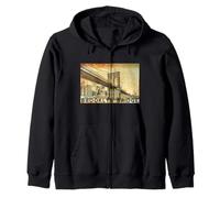 NY Brooklyn Bridge Conecta Manhattan & Brooklyn Hombres Mujeres Sudadera con Capucha