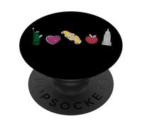 NY - Me encanta New York New York New Yorker, lindo, colorido y divertido atuendo PopSockets PopGrip Adhesivo