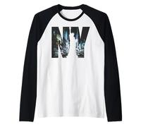 NY New York City tee Shirts, Cool New York City Times Square Camiseta Manga Raglan