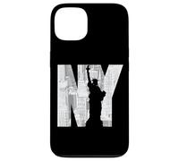 NY Skyline Statue of Liberty Urban Design Carcasa para iPhone 13