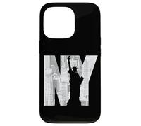 NY Skyline Statue of Liberty Urban Design Carcasa para iPhone 13 Pro