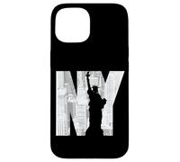 NY Skyline Statue of Liberty Urban Design Carcasa para iPhone 15