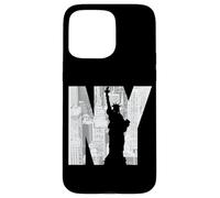 NY Skyline Statue of Liberty Urban Design Carcasa para iPhone 15 Pro Max