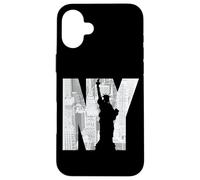 NY Skyline Statue of Liberty Urban Design Carcasa para iPhone 16 Plus