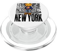 NY Teddy Bear New York City Stories - Cute Bear City Illustr PopSockets PopGrip para MagSafe