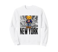 NY Teddy Bear New York City Stories - Cute Bear City Illustr Sudadera
