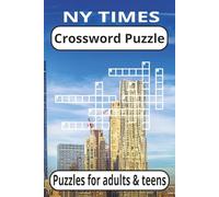 NY Times Crossword Puzzle Book: 50+ 6x9 easy-to-read Crossword Puzzle book. Great for the whole family, gifts, vacation, and leisure. Historical, places, and names.