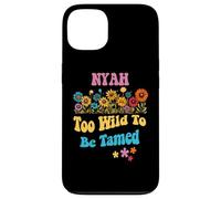 Nyah Name Cute Retro Girls Wildflower Nyah Name Carcasa para iPhone 13