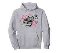 Nyan Cat Rawr Pink Scene Collage Internet Meme Funny Kitty Sudadera con Capucha