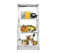 Nyana Home | Estantería Metálica Galvanizada 120kg | 4 Baldas | Medidas 150 x 75 x 30cm | Garaje Oficina Despensa (1)