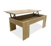 Nyana Mesa de Centro Elevable Home | Tablero Elevable para Comer, Leer o Trabajar | Melamina Resistente y Fácil de Limpiar | Diseño Moderno y Estable (Cambrian)