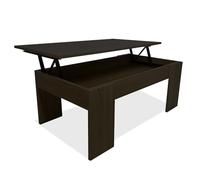 Nyana Mesa de Centro Elevable Home | Tablero Elevable para Comer, Leer o Trabajar | Melamina Resistente y Fácil de Limpiar | Diseño Moderno y Estable (Wengue)