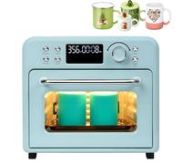 NYANS Horno De Sublimación Azul De 16 L con Pantalla Digital Led, Calentamiento a 360° y Calentamiento Rápido; Ideal para Sublimar Vasos, Tazas y Botellas De Agua En Grandes Cantidades
