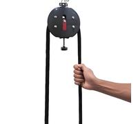 NYANS Sist ema De Poleas con Cable, Entrenador De Cuerda Sin Fin, Equipo De Gimnasio En Casa con Resistencia Ajustable, Ideal para Ejercicios De Agarre, Brazos, Espalda y Coordinación Red