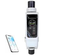 NYANS Siste-ma Clorador De Agua Salada para Piscinas: Generador De Cloro Salino, Función De Limpieza Automática, Caudal Recomendado: 5-18 m³/h, para Piscinas. 24g/HR-≤120m³