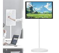 NYANS TV Portátil con Pantalla Táctil 1080p, Soporte Portátil con Ruedas, Android OS, Batería Integrada De 10000 mAh, Compatible con Visualización Horizontal y Vertical 24inch-8+128G