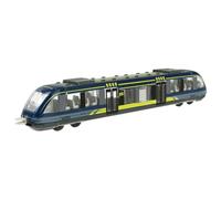 NyaSaa Modelo de tren de juguete para niños, juguetes educativos, juguetes de tren para niños, niños pequeños, tren de aleación de simulación, modelo de coche de tren de alta velocidad (azul)
