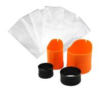 Nybhyjka 1 Juego de de Bolsas de Carga de PVA, Kit de de Bolsas de PVA con 100 Piezas de Bolsas solubles en Agua para Accesorios de Cebo de, Aparejos para cebos de Carpa