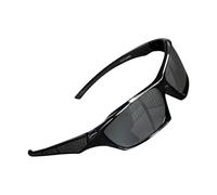 Nybhyjka 2 lentes de sol polarizados para hombre, estilo retro, protección UV, lentes clásicos con visión nocturna para hombres y mujeres, correr, ciclismo, pesca, conducción, golf, Black, Refer to