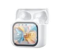 Nybhyjka Audífonos traductores de idiomas | Audífonos inalámbricos con IA traductores de 140 idiomas | Auriculares inteligentes con pantalla LED en tiempo real con cancelación de ruido para