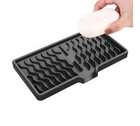 Nybhyjka Bandeja de jabón, bandeja de silicona para jabón, soporte de secado rápido, organizador para loción, champú, perfume, artículos de tocador, esponja, baño, hotel, encimeras, viajes