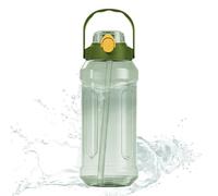 Nybhyjka Botella de agua para gimnasio, vaso para senderismo, botella de agua de sellado con escala para viajes, gimnasio, camping, entrenamiento, senderismo, deportes, lugar de trabajo, escuela