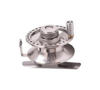 Nybhyjka Carretes de en Hielo, Carrete Giratorio de aleación de Aluminio con manivela ergonómica, Agarre cómodo, Herramientas de al Aire Libre para Padre, Hijo, Marido, Hombres, tío