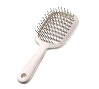 Nybhyjka Cepillo de pelo ventilado, cepillo de ventilación para el cabello, cepillo de pelo curvado, cepillo de paleta para secado con secador, cepillo para cabello húmedo y seco, rizado grueso y liso