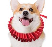 Nybhyjka Collar de cuello con volantes para gato, cuello con volantes isabelinos renacentistas, cuello isabelino ajustable, volantes para Navidad y vacaciones