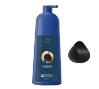 Nybhyjka Color De Cabello Negro Campo De Cabello Para Cabello Gris Color De Cabello Oscuro Color Permanente Para Hombres Y Mujeres, Champú Para El Cabello Para El Cabello Gris, Intenciones Herbales