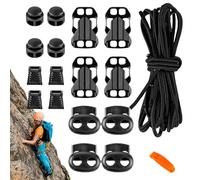 Nybhyjka - Cuerda para Bolso al Aire Libre, Hebilla de Correa de Paquete de Senderismo,Cuerda de extensión de Espacio Exterior Exterior para Senderismo | Capacidad de Almacenamiento Aumentada de 18