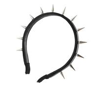 Nybhyjka Diadema con tachuelas punk, diademas con tachuelas para mujer | Diadema Punk Spike | Pinzas de pelo elegantes con puntas, aro de pelo para mujer, diadema gótica Punk con puntas para fiestas,