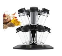 Nybhyjka Estante giratorio para condimentos, soporte de almacenamiento de condimentos para 12 tarros, soporte de condimentos de gran capacidad, para gabinete, restaurante, despensa, comedor, hogar
