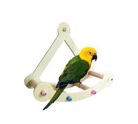 Nybhyjka Juguete de jaula para pájaros, barco pirata, rueda de madera para loros, pájaros para interiores que juegan en posadas de descanso, juguete de fitness físico para periquitos, gorrión