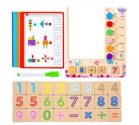 Nybhyjka Juguetes de conteo de dedos matemáticos, Juguete educativo de aprendizaje de números,Juegos de números matemáticos de madera | Coloridos bloques educativos para, Juguetes de aprendizaje