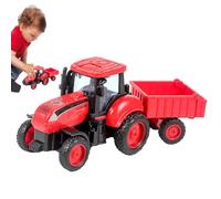 Nybhyjka Juguetes impulsados por fricción,Coche de fricción, Los niños juegan Juguete de vehículo de construcción, Vehículo de Juguete simulado para niños Principiantes, vehículo Tractor con Motor