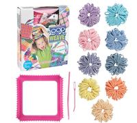 Nybhyjka Kit de cinta de tejido, tejido de correas de arco iris,Juguete de tejido de correa elástica hecho a mano - Suministros de arte de juguetes divertidos con correa de correa, juego de arranque