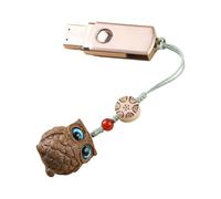 Nybhyjka Llavero con colgante de, muñeca | dije portátil de moda para teléfono, decoración de búho, delicada artesanía exquisita para cumpleaños, Año Nuevo, Navidad, Pascua, Enlace de teléfono
