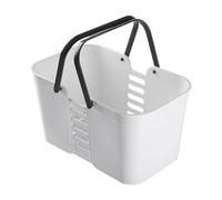 Nybhyjka - Papelera de ducha portátil, cesta de ducha de mano, cesta de baño | Organizador de almacenamiento de ducha con asa, para tocador de baño, contiene champú y