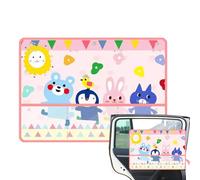 Nybhyjka Parasol para Ventanas De Coche,Cortinas Solares Infantiles con Diseño De Dibujos Animados | Protector Solar para Vehículos con Función De Guardado para Sedán Y Autocaravanas